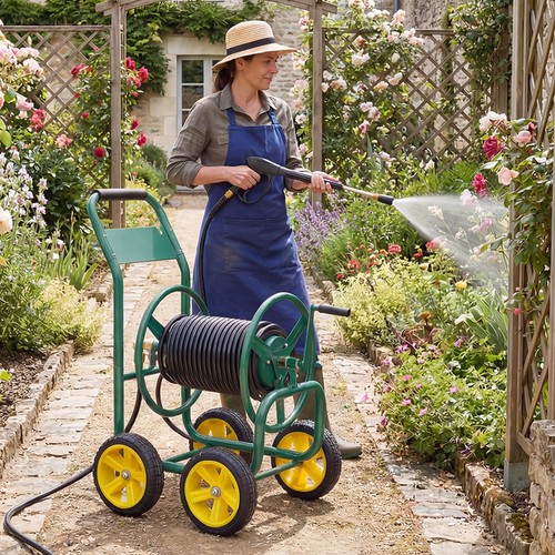 Garden hose reel cart - garden,