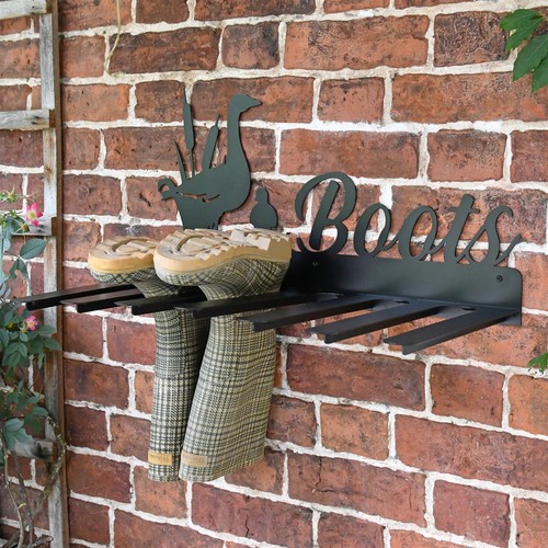 Wall mounted duck - mounted, iron