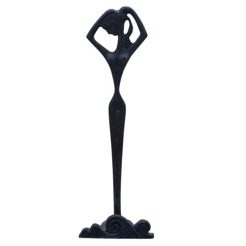 Patinated metal sculpture - patinated, of