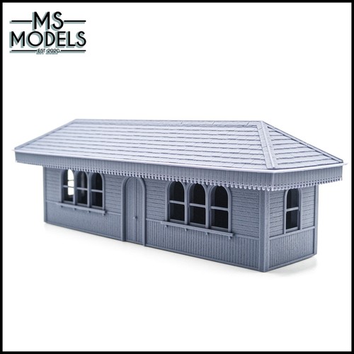Wooden station building - wooden,