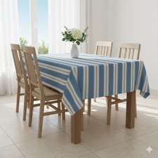 Blue Tablecloth Wipe Clean
