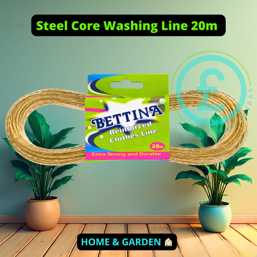 Steel core washing line 20m - core,