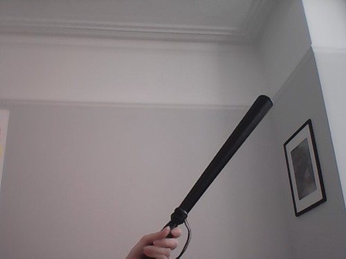 Black plastic toy prop - plastic,