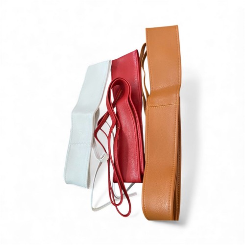 Women faux leather waist - faux,