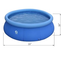 10' x 30" Inflatable Swimming Pool | Above Ground for Kids Family Water Sport 