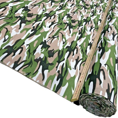 Camouflage polycotton fabric - polycotton,