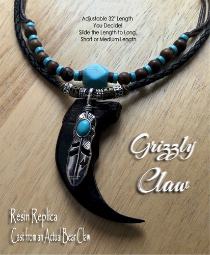 Big bear claw necklace - ol',