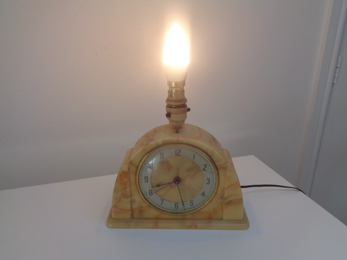 1940s metamec art deco clock - 1940s,