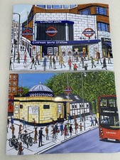 A4 Print of Clapham south station Original & Underground South London Artist Dan