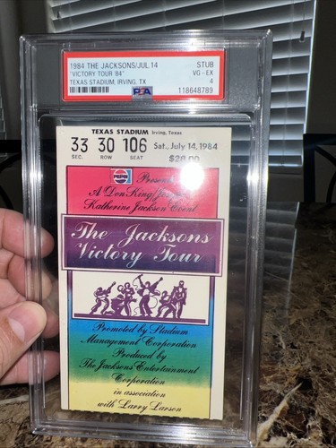 Michael jackson ticket stub - jackson,