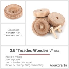 Oakcrafts - 2.5" Wooden