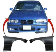 Fits BMW 3 E36 Coupe / Cabriolet 1996-1998 Front Wing Primed Pair Side