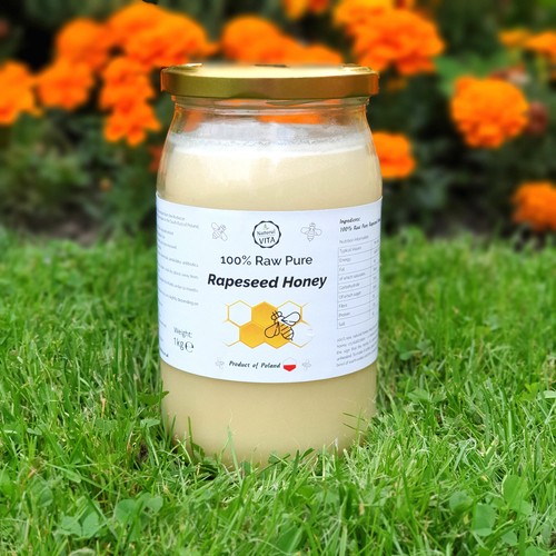 1kg raw honey linden buckwheat - raw,