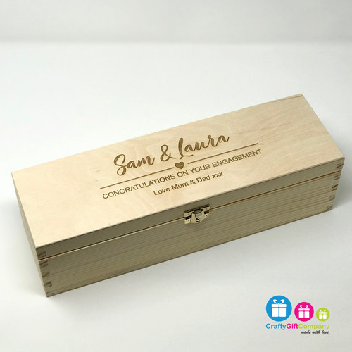 Personalised wooden wine - personalised,