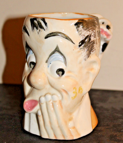 Japan gentlemen face tea cup - japan,