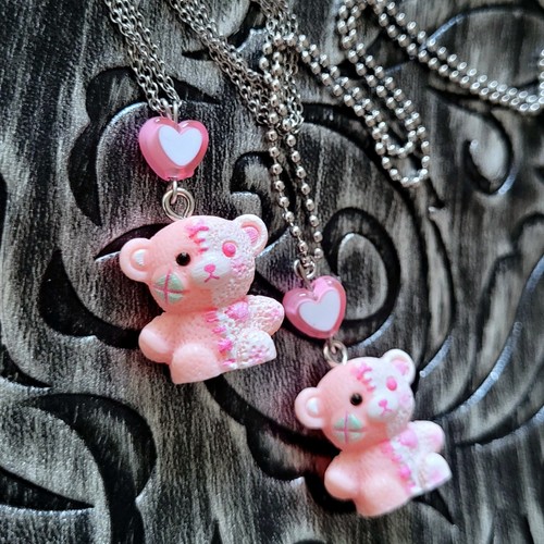 Voodoo doll bear pendant ss - voodoo,