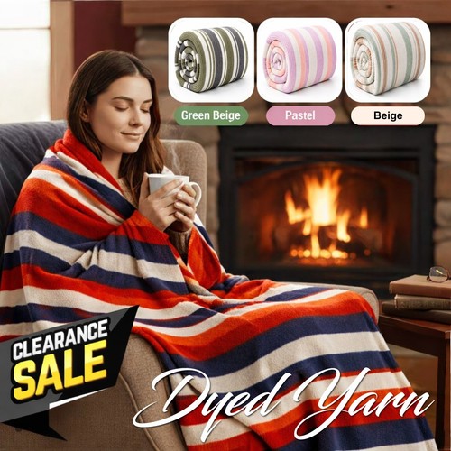 Dyed yarn blanket sofa - sofa, bed