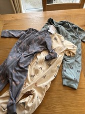 Next Sleep Suit 3 Pack Safari Themed Size 6-9