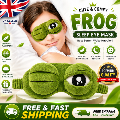 Frog sleep mask soft - sleep, eye