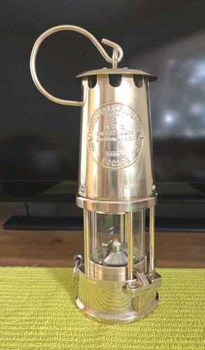Vintage miners safety - miners, lamp