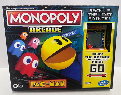 Monopoly arcade pac man hasbro - arcade, pac-man