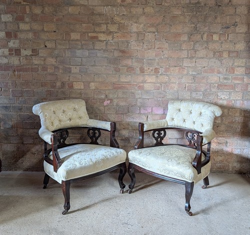 Pair antique edwardian tub - edwardian,