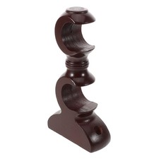  Wood Curtain Bracket Rod Mounting Closet Pole Socket Double Brackets for Wall