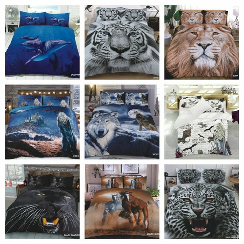 Animal printed duvet cover - animal,