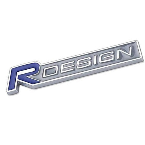 For design badge blue - r,