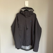 Klattermusen Asynja Jacket Waterproof Shell Mens XL Grey Light Packable Walking