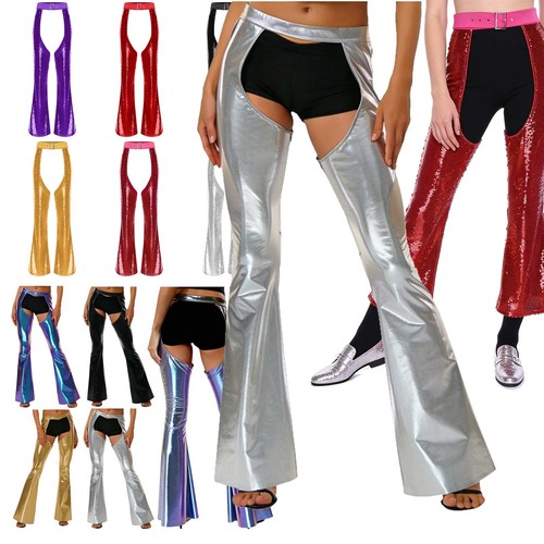 Womens shiny metallic cut - shiny,