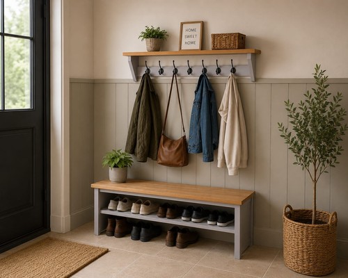 Coat rack shelf floating - coat,