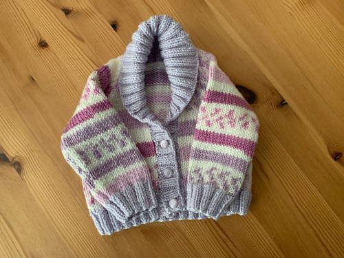 New born girls - born, cardigan