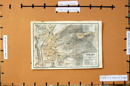 Old vintage print map - old,