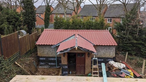 Tile effect wave roofing - tile, effect/