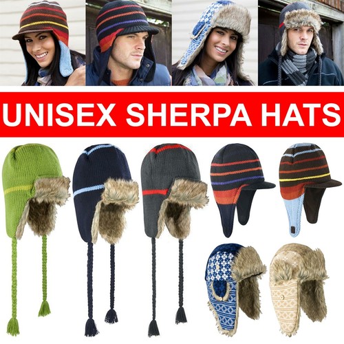 Mens ladies winter sherpa hat - mens,