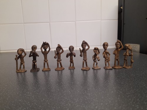 10x vintage african male brass - vintage,