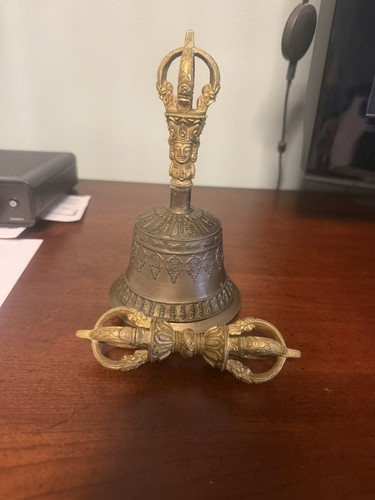 Tibetan buddhist bell with - buddhist,