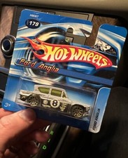 Hot Wheels 2005 Ford Anglia Number 8 Black & Grey, Rare Mint Condition