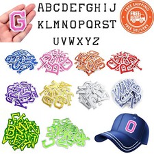 Colourful Embroidered Alphabet Letter Patches for Clothes - Iron/Sew On
