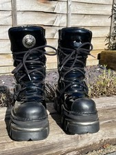 Black patent and leather New