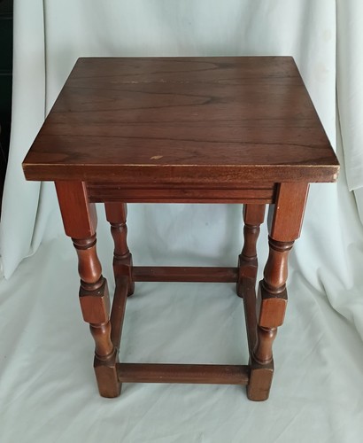 Vintage solid wood turned - , leg