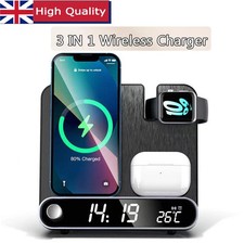 3 in 1 Wireless Charger Charging Station Dock Fit For iPhone Airpods Apple Watch