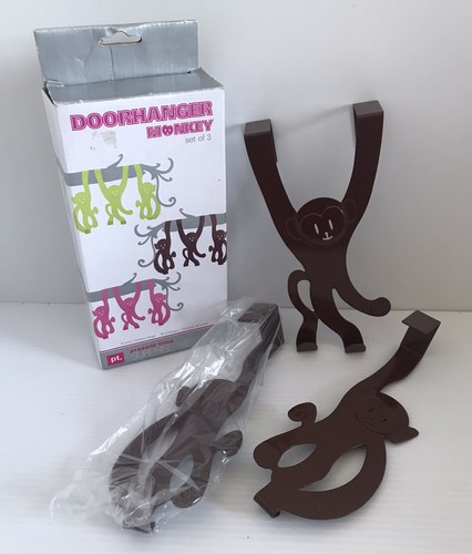 Brown monkey doorhangers - brown,