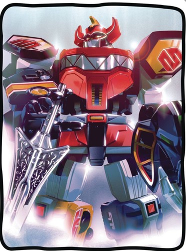 Power rangers megazord blanket - power,