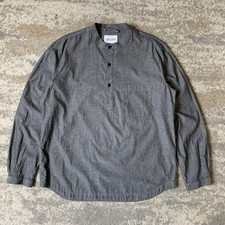 Albam Mens Collarless Popover