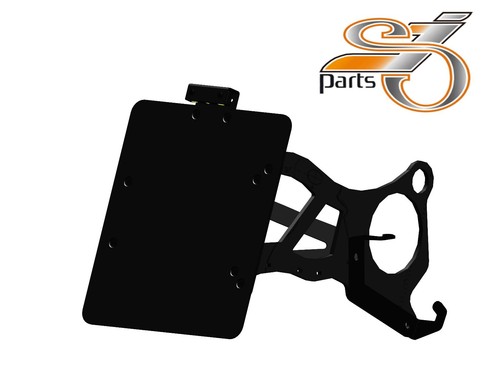 License plate holder side