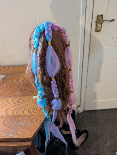 Multicoloured pastel kanekalon - pastel,