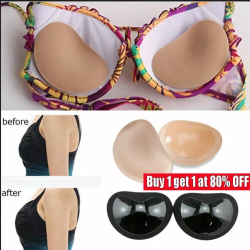 Silicone gel bra - bra, breast