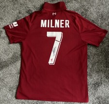 James Milner #7 Signed Liverpool Football Shirt with COA | New Balance Authentic